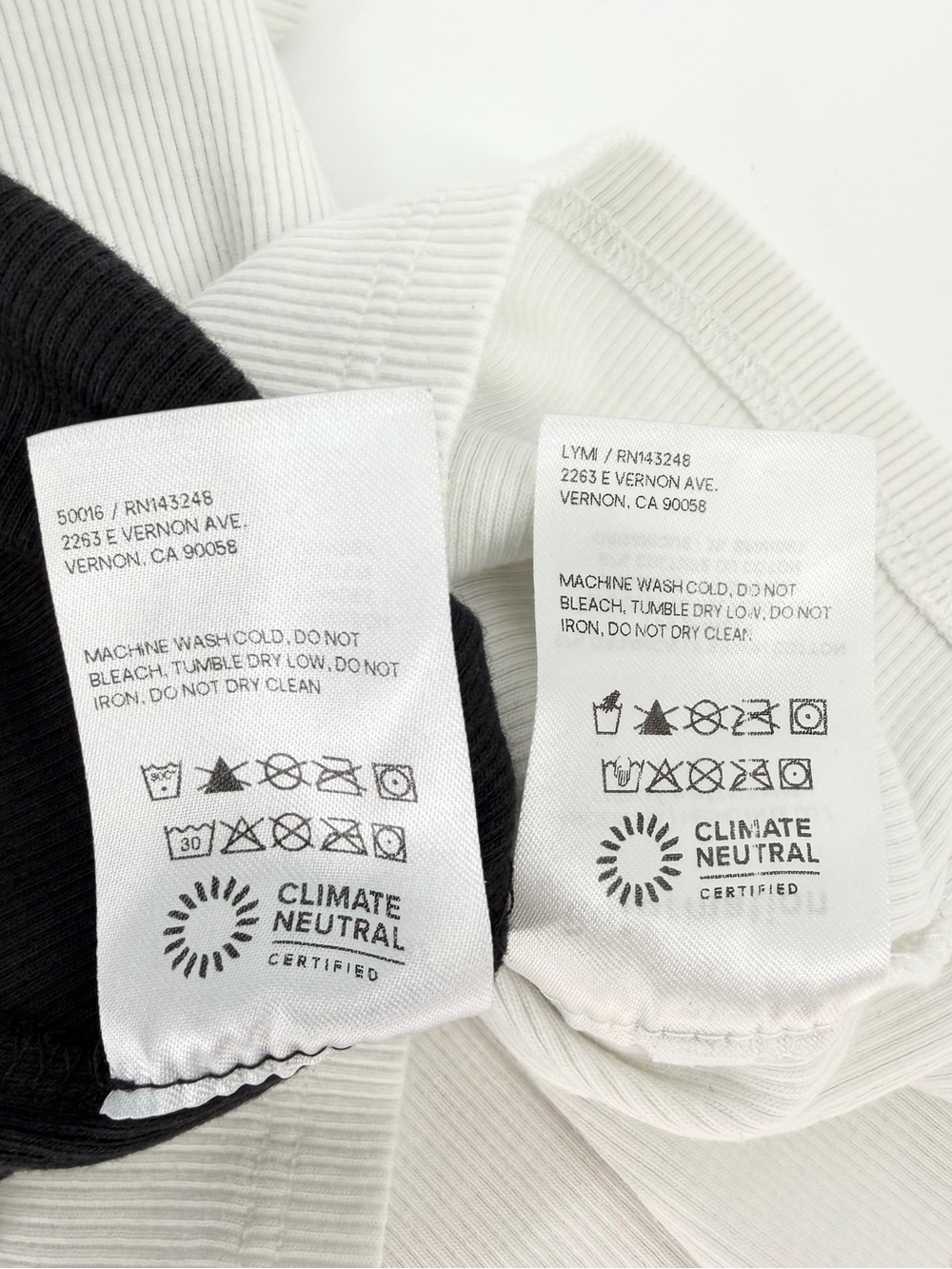 Reformation set of 2 shirts tank top and short sleeve black white - Picture 9 of 9
